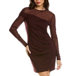 NWT Bailey 44 Rosita Ponte Knit Dress in Burgundy